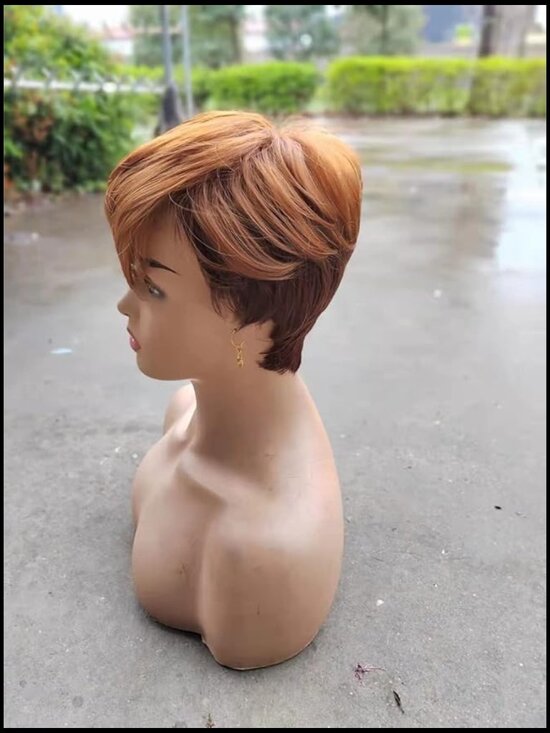 Short Pixie Cut Wig Heat Resistant Synthetic Hair Natural Layered Daily Wear